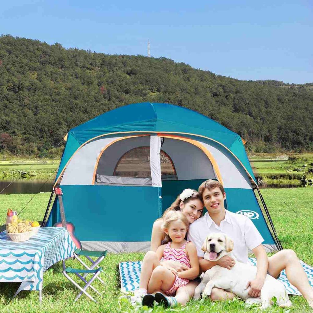 Best Tents for Camping with Dogs | NP 6 Person Waterproof Windproof Easy Setup Tents 