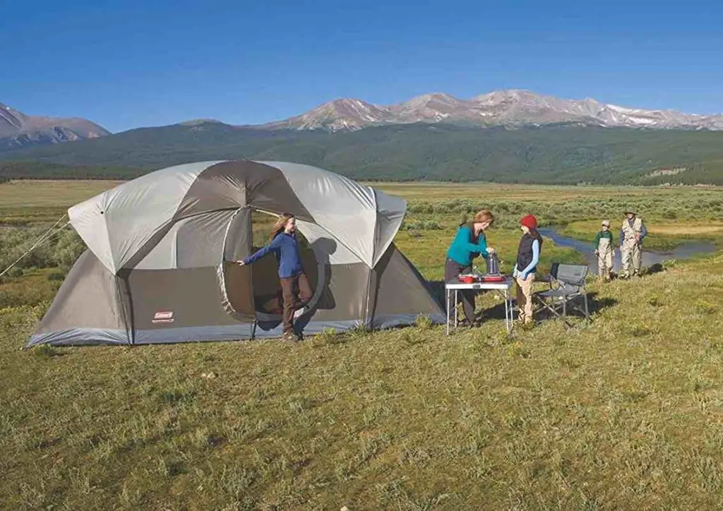 dog camping tent | Coleman Weather Master 10 Person Tent
