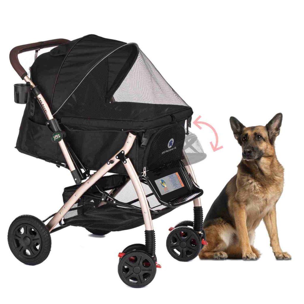 best dog stroller for hiking | HPZ Pet Rover XL Extra-Long Premium Heavy Duty Dog Stroller