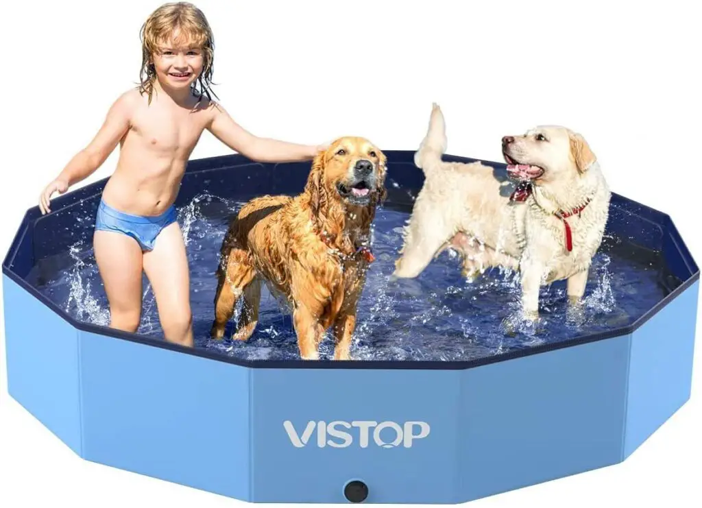 Puncture Proof Dog Pools_VISTOP Extra Large Foldable Dog Pool