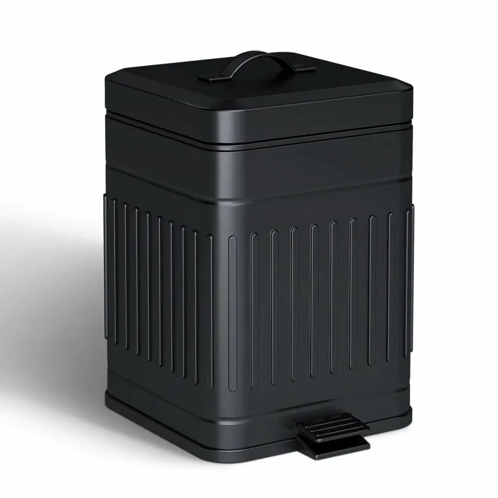 CEROELDA Small Trash Can with Lid-5L